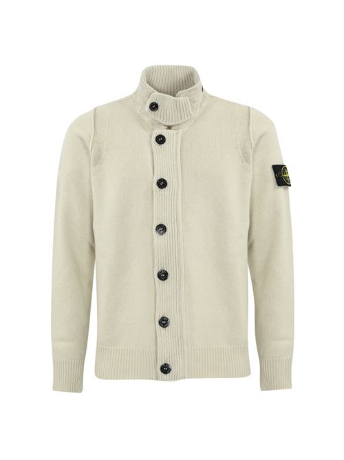 Cardigan 547A3 in lana Plaster STONE ISLAND | 8115547A3V0097